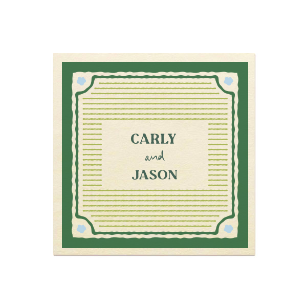 Green Field Photo Napkin Luncheon Napkin (Photo)