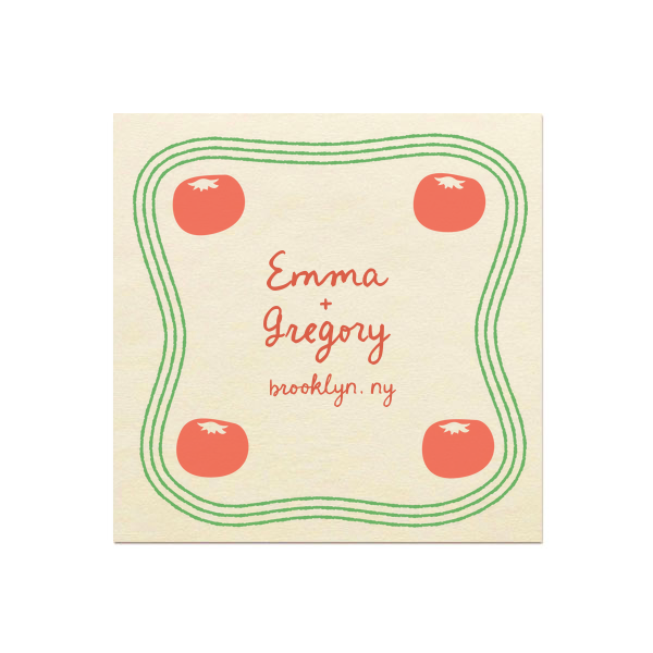 Heirloom Tomato Full Color Napkin Luncheon Napkin (Photo)