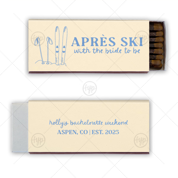 Bride to be Après Matchbox Cigar Matchbox (Foil)