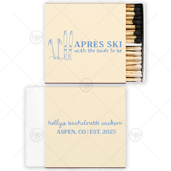 Bride to be Après Matchbox Two-Chamber Matchbox (Foil)