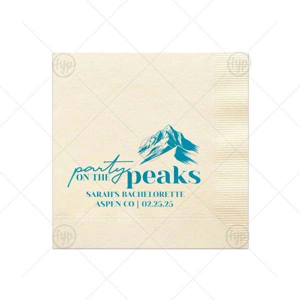 Party On The Peaks Napkin