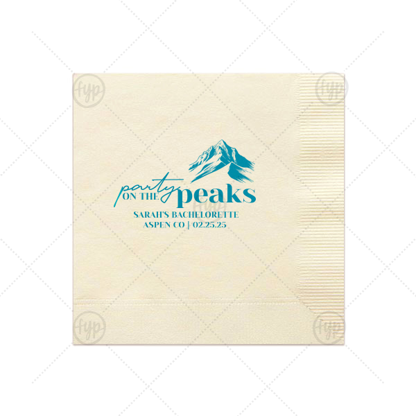 Party On The Peaks Napkin Luncheon Napkin (Foil)