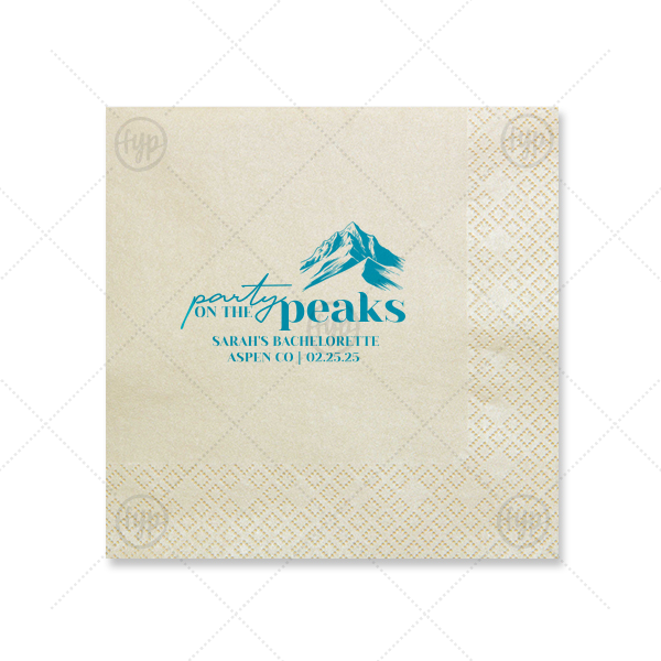 Party On The Peaks Napkin Luncheon Napkin (Foil)