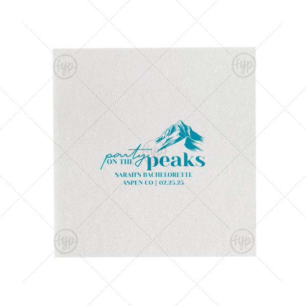 Party On The Peaks Napkin Luncheon Napkin (Foil)