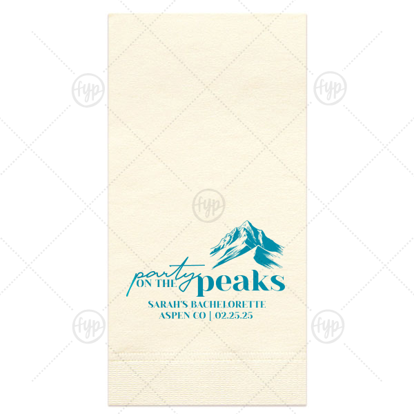 Party On The Peaks Napkin Paper Guest Towel (Foil)