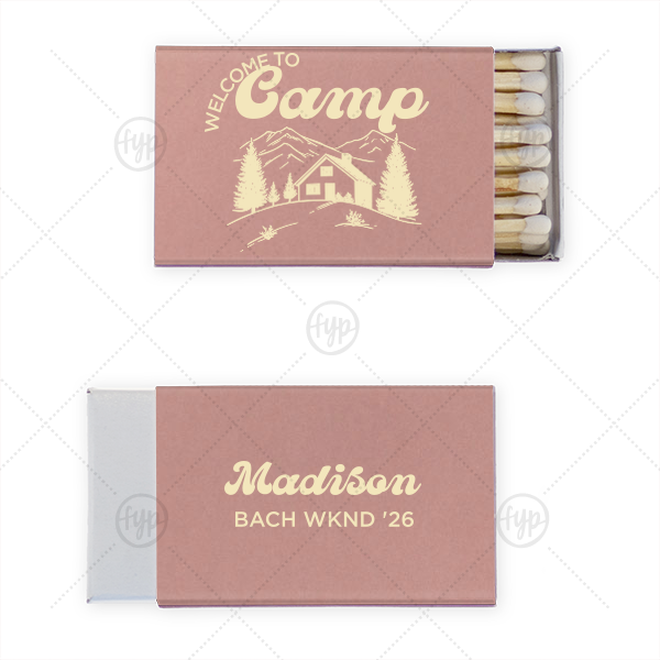 Welcome to Camp Bachelorette Matchbox Classic Matchbox (Foil)