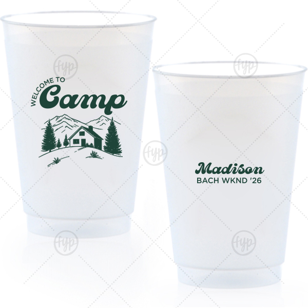 Welcome to Camp Bachelorette Cup 20-oz. Frosted Cup (Ink)