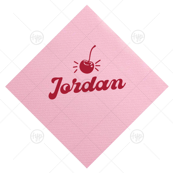 Happy Cherry Napkin Cocktail Napkins