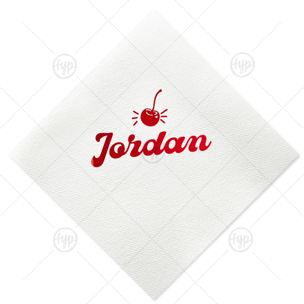 Happy Cherry Napkin Luncheon Napkin (Foil)