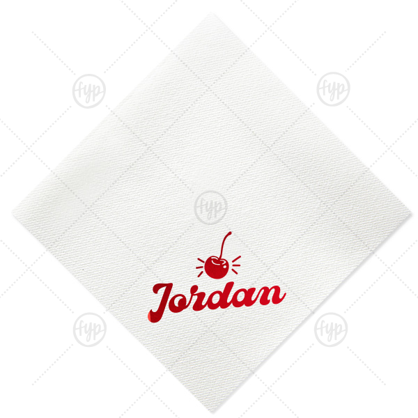 Happy Cherry Napkin Dinner Napkin (Foil)