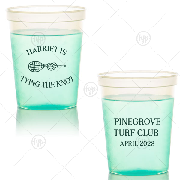 Tying The Knot Tennis Cup 16-oz. Color Changing Cup (Ink) 