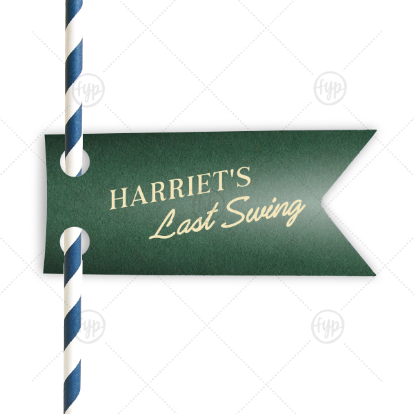 Last Swing Straw Tag Double Point Straw Tag (Foil)