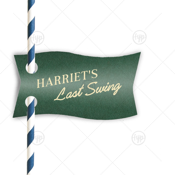 Last Swing Straw Tag Wave Straw Tag (Foil)