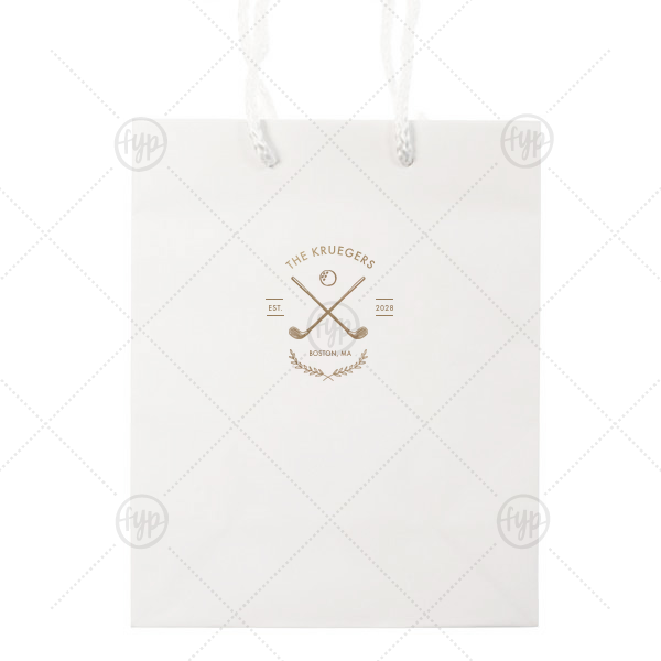 Family Name Golf Gift Bag Classic Gift Bag (Foil)