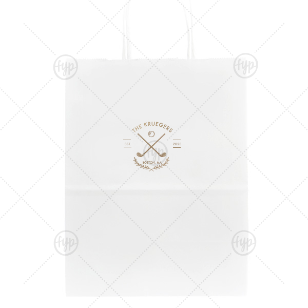 Family Name Golf Gift Bag Gift Bag (Foil)