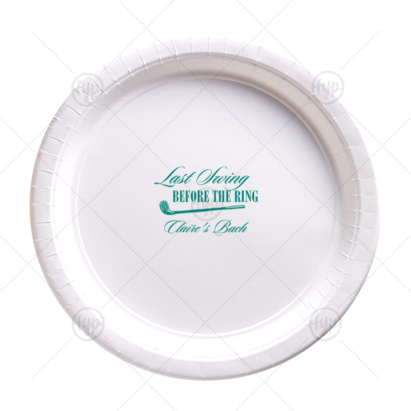 Last Swing Before The Ring Plate Appetizer Plates