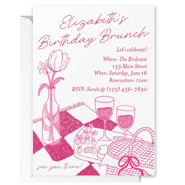 Birthday Brunch Invitation Invitation (Photo)