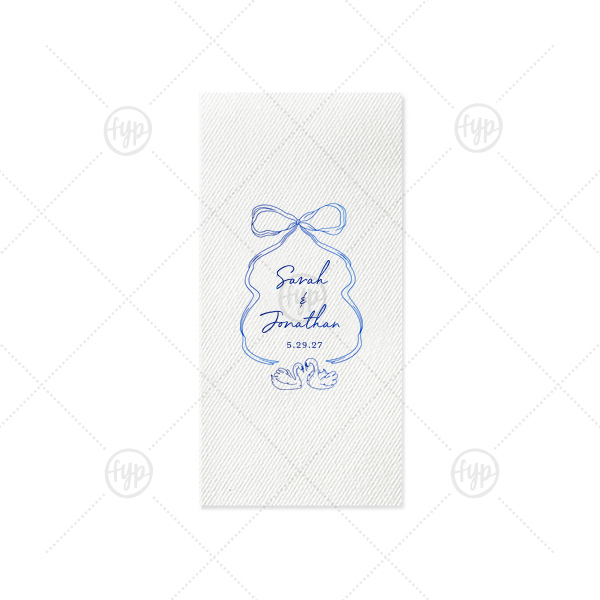 Swan Lovers Napkin Folded Linen Like Dinner Napkins