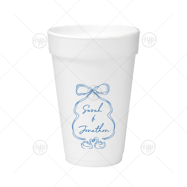 Swan Lovers Cup 16-oz. Styrofoam Cup (Ink) 