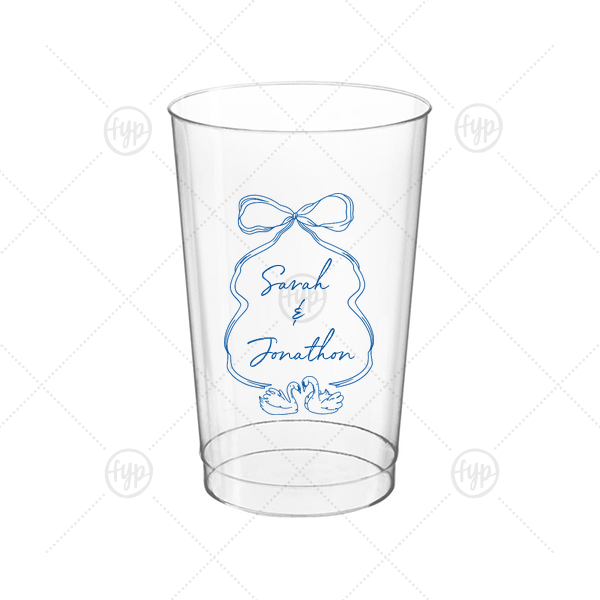 Swan Lovers Cup 12-oz. Hard Plastic Cup (Ink)