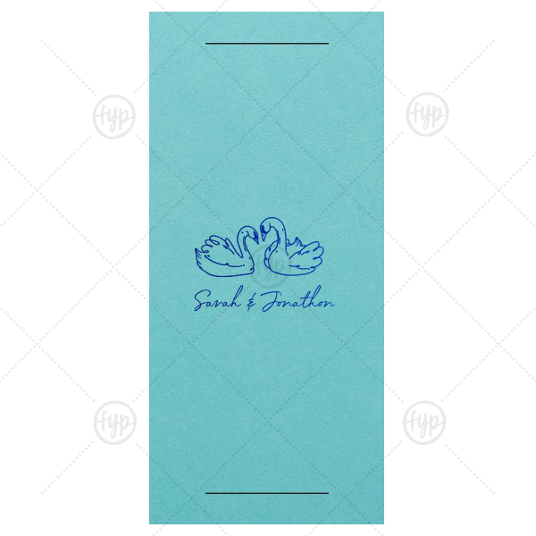 Swan Lovers Gift Enclosure Sparkler Sleeve (Foil)