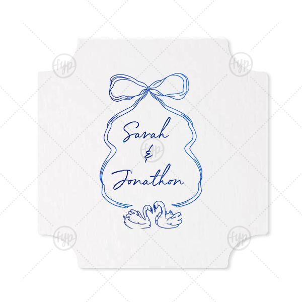 Swan Lovers Coaster Modern Coaster (Foil)