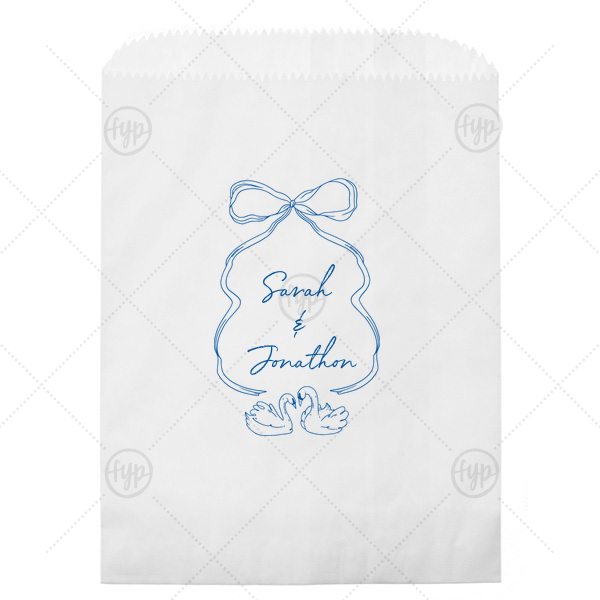 Swan Lovers Bag Cookie Bag (Foil)