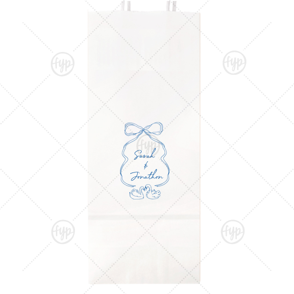 Swan Lovers Bag Wine Gift Bag (Foil)