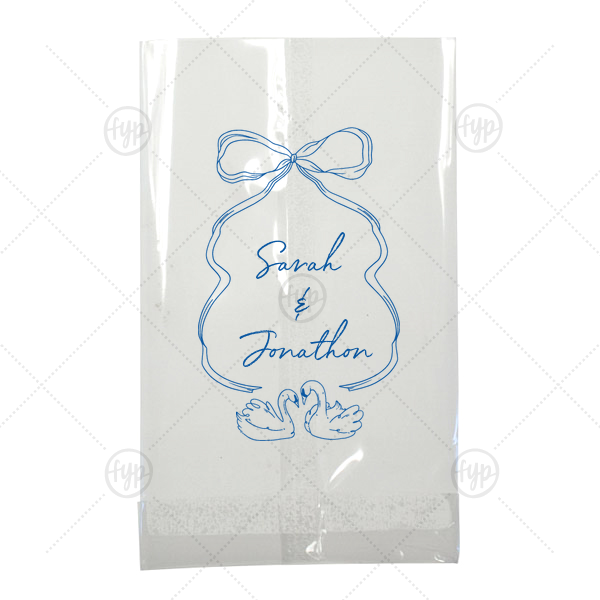Swan Lovers Bag Small Cellophane Bag (Foil)