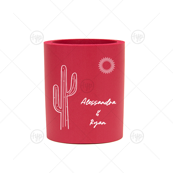 Southwest Sun Can Cooler Round Can Cooler (Ink)