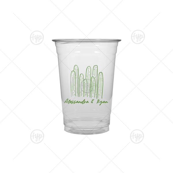 Southwest Cactus Cup 10-oz. Soft Plastic Cup (Ink)