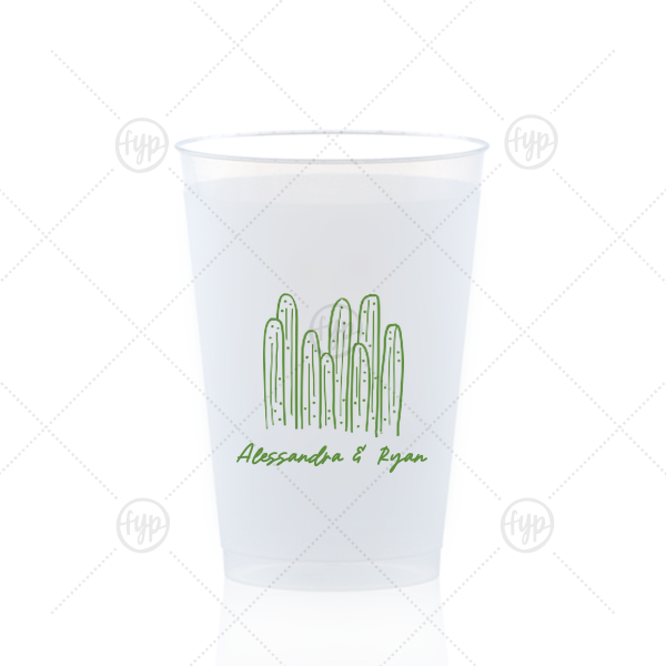 Southwest Cactus Cup 12-oz. Frosted Cup (Ink)