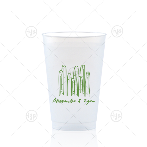Southwest Cactus Cup 14-oz. Frosted Cup (Ink)