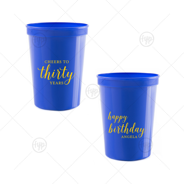 Cheers to Years Cup 12-oz. Stadium Cup (Ink)