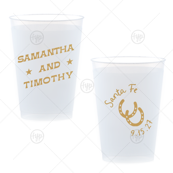 Giddy-Up Western Cup 8-oz. Frosted Cup (Ink)