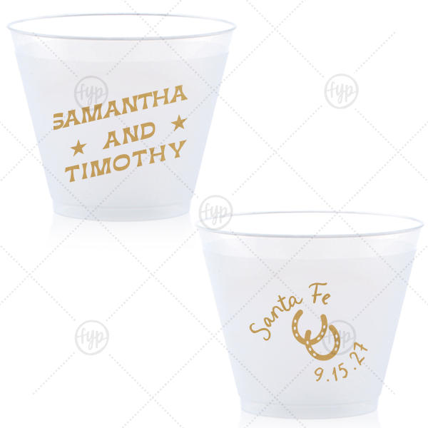 Giddy-Up Western Cup 9-oz. Frosted Cup (Ink)