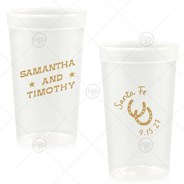 Giddy-Up Western Cup 22-oz. Stadium Cup (Ink)