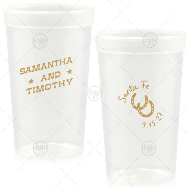 Giddy-Up Western Cup 32-oz. Stadium Cup (Ink)