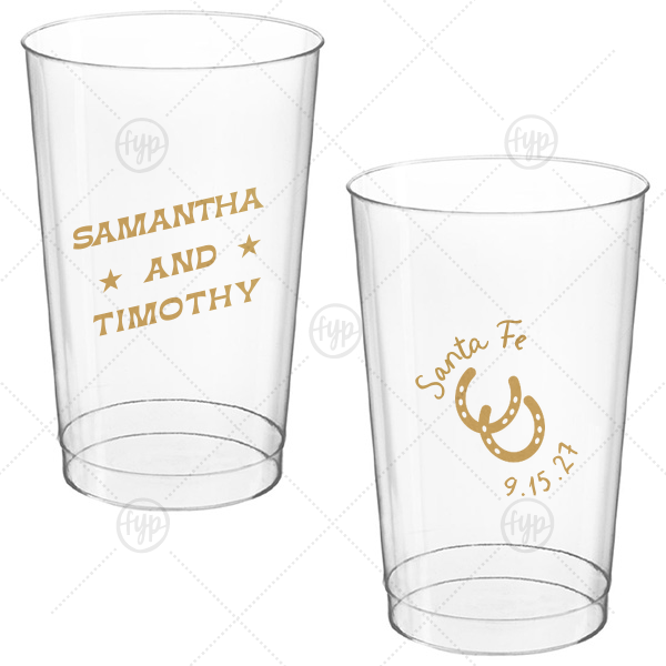 Giddy-Up Western Cup 14-oz. Hard Plastic Cup (Ink)