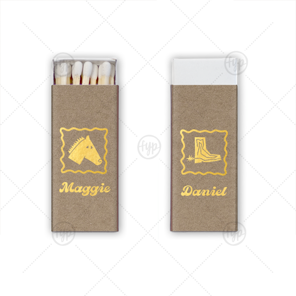 Boot Scootin' Matchbox Mini Matchbox (Foil)