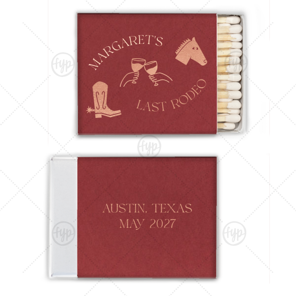 Last Rodeo Matchbox Square Matchbox (Foil)