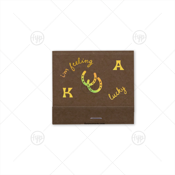 Lucky Horseshoe Matchbook 30-Strike Matchbook (Foil)