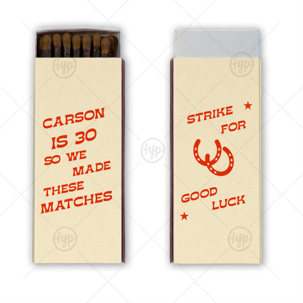 Strike For Good Luck Matchbox Cigar Matchbox (Foil)