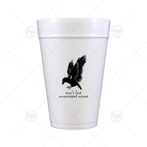 Crow's Foot Cup 32-oz. Styrofoam Cup (Ink) 
