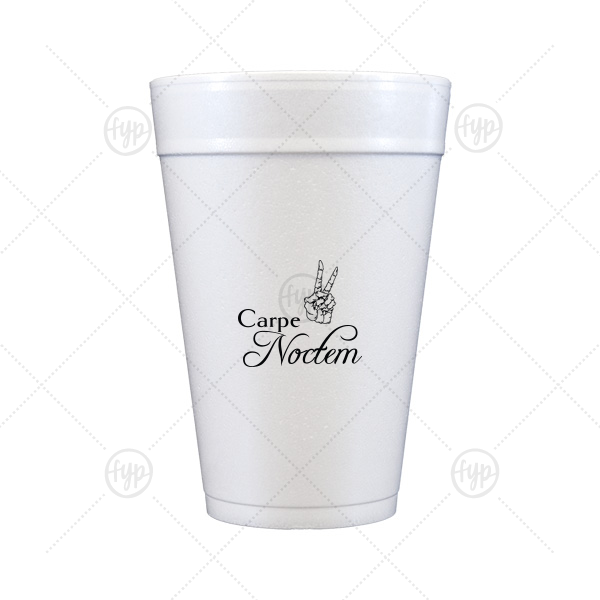 Carpe Noctem Cup 32-oz. Styrofoam Cup (Ink) 