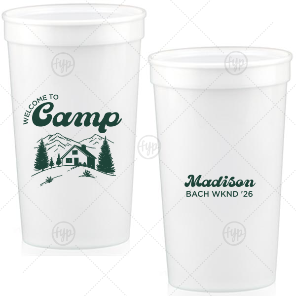 Welcome to Camp Bachelorette Cup 32-oz. Stadium Cup (Ink)