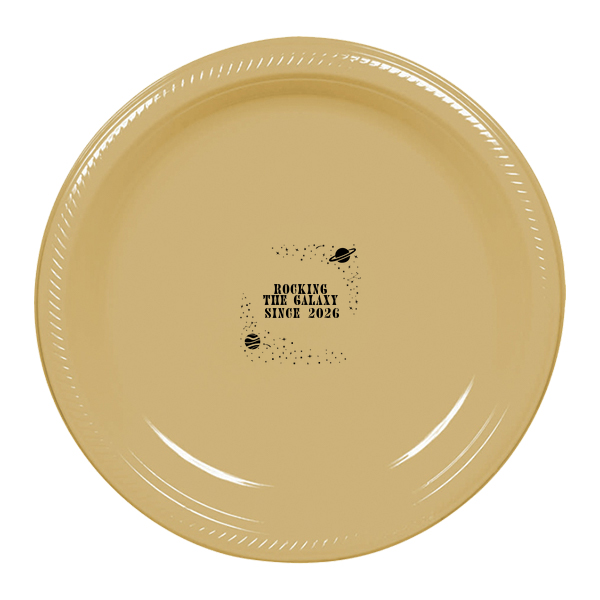 Cosmic Space Party Plate Dinner Plate (Foil)