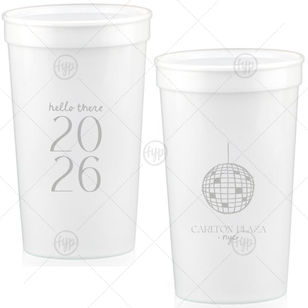 Hello New Year 2026 Cup 32-oz. Stadium Cup (Ink)