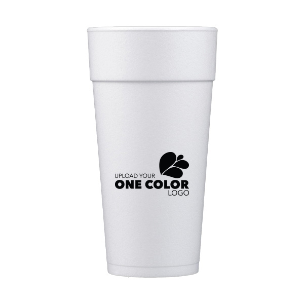 Company Logo Custom Cup 24-oz. Styrofoam Cup (Ink) 