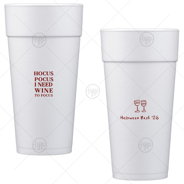Hocus Pocus Focus Cup 24-oz. Styrofoam Cup (Ink) 